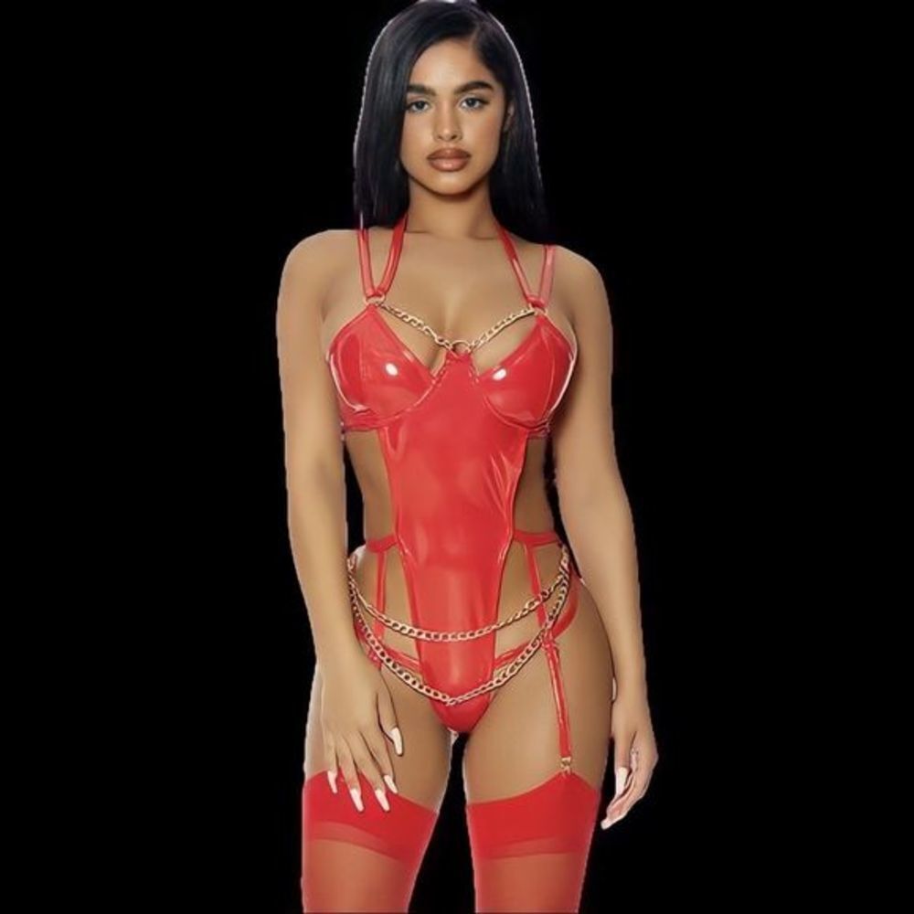 Your Missing Link Patent Leather Patent Teddy​​​